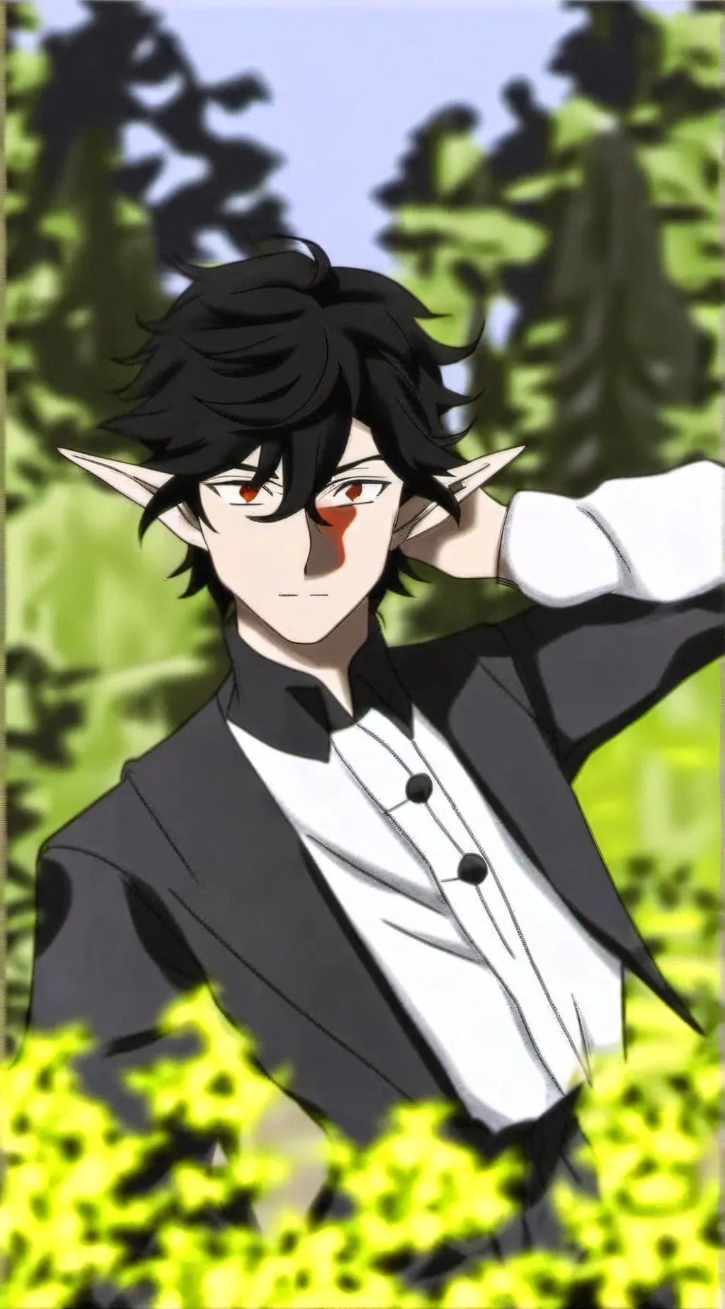 ai character: Black clover elf background