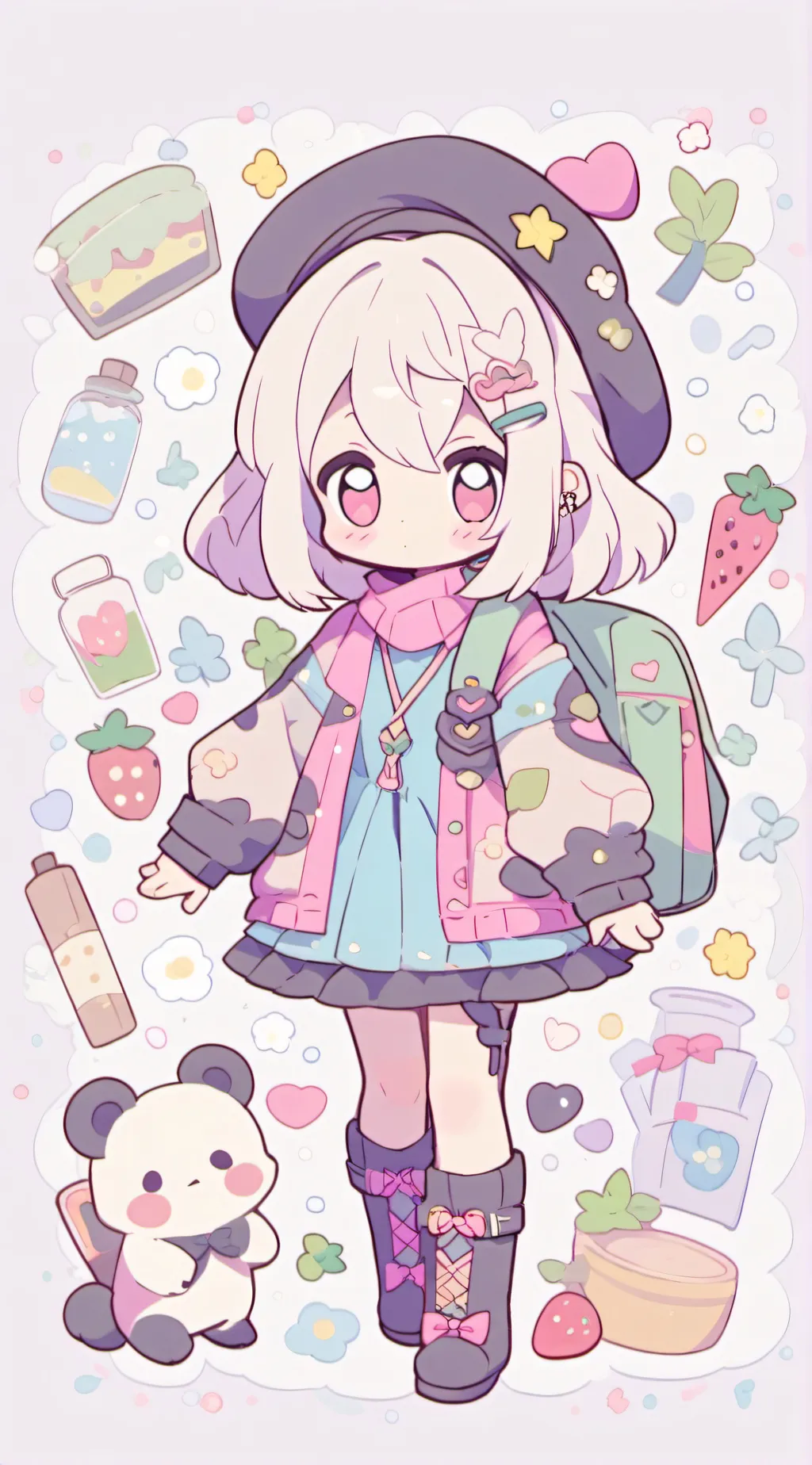 ai character: Lily Allen  background