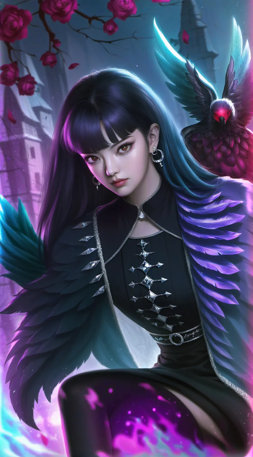 ai character: blackpink Lisa  background