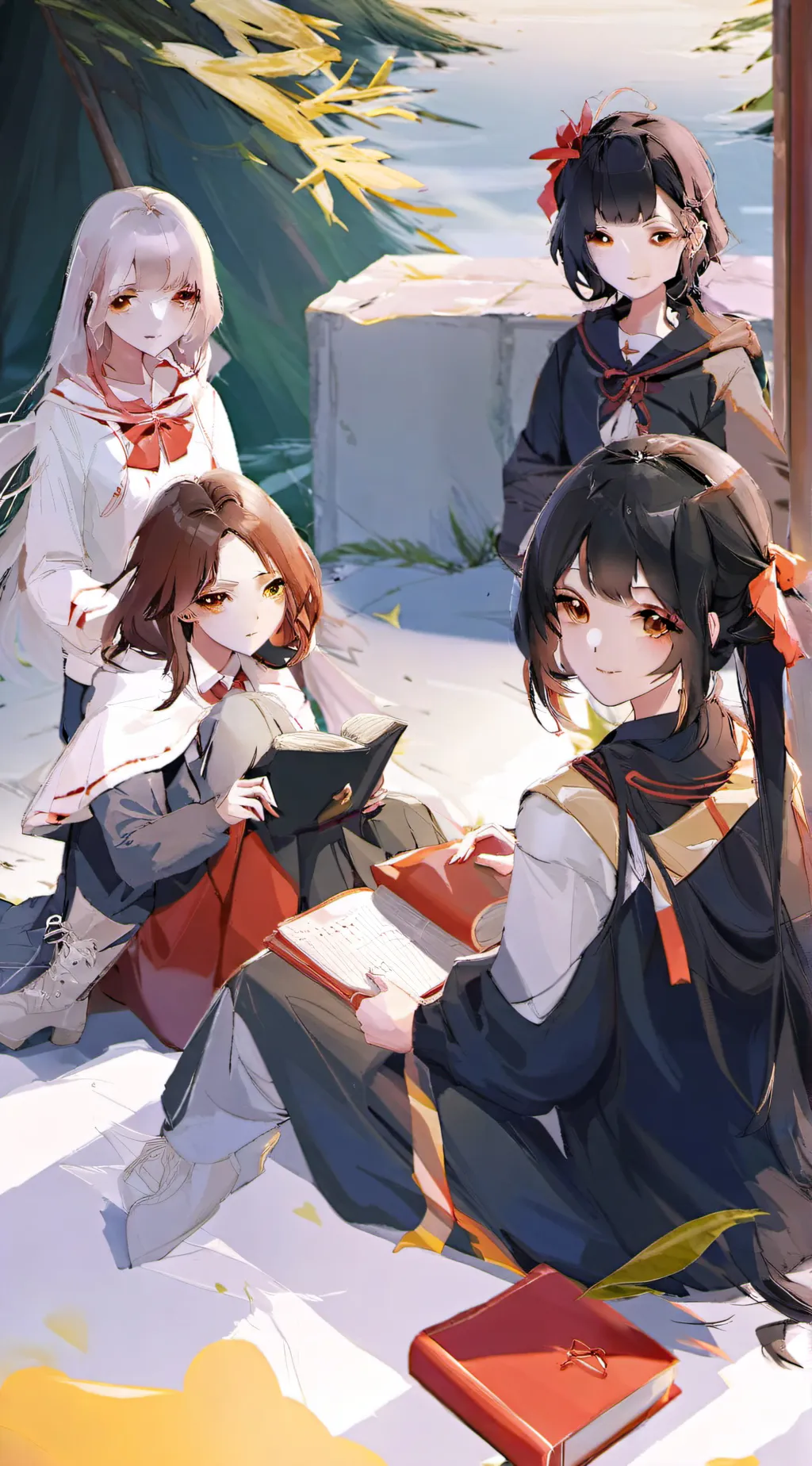 ai character: all girls school background