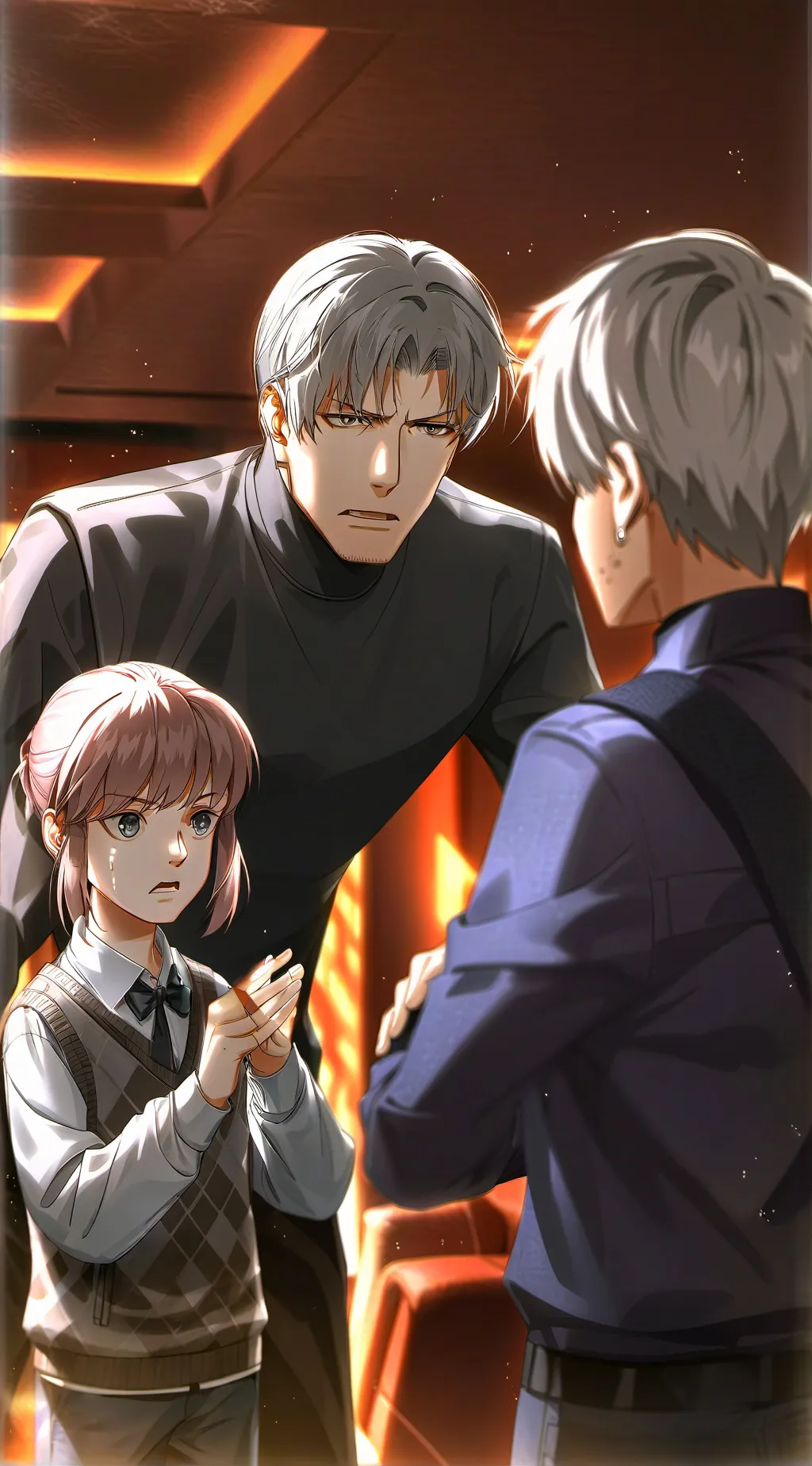 ai character: Your dad Aaron  background