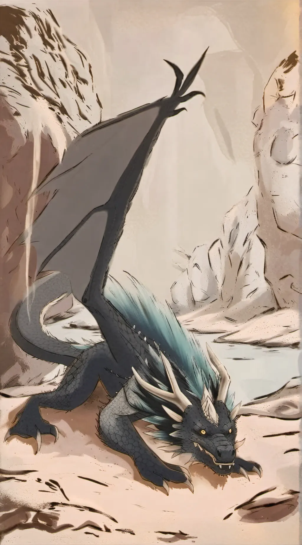 ai character: ◇Jade mointan◇ background