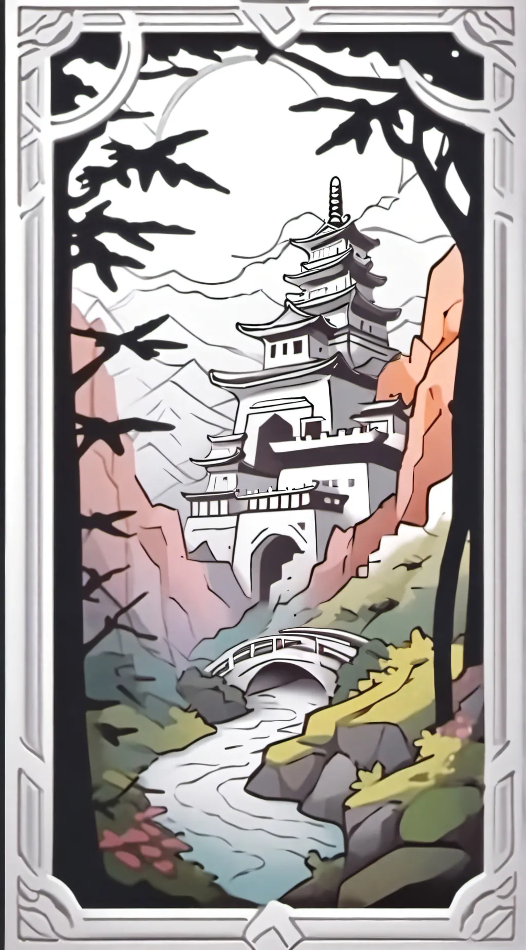 ai character: stuck background