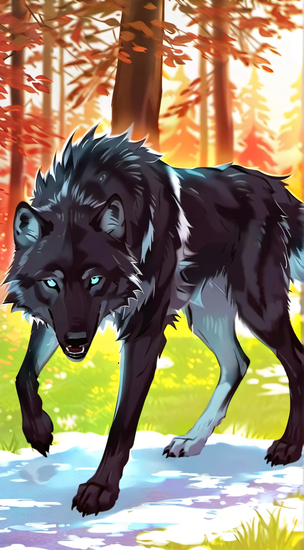 ai character: •Shadow & Kodiak• background