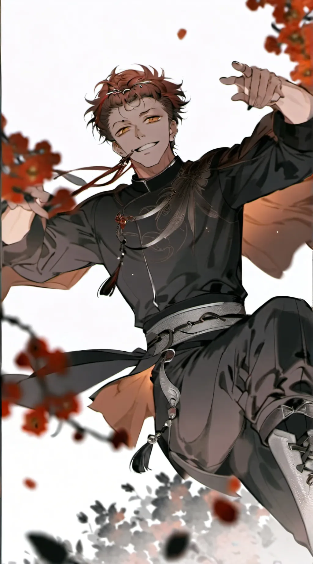 ai character: JJK fighting curse background