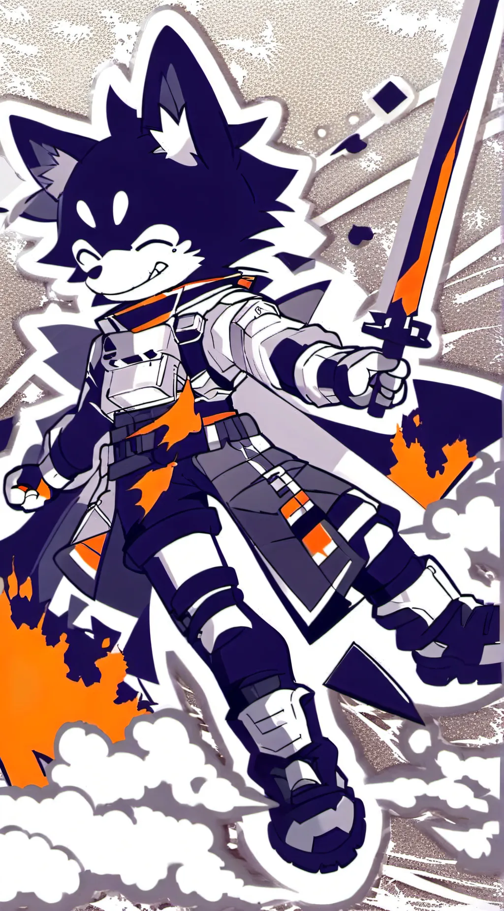 ai character: grape background