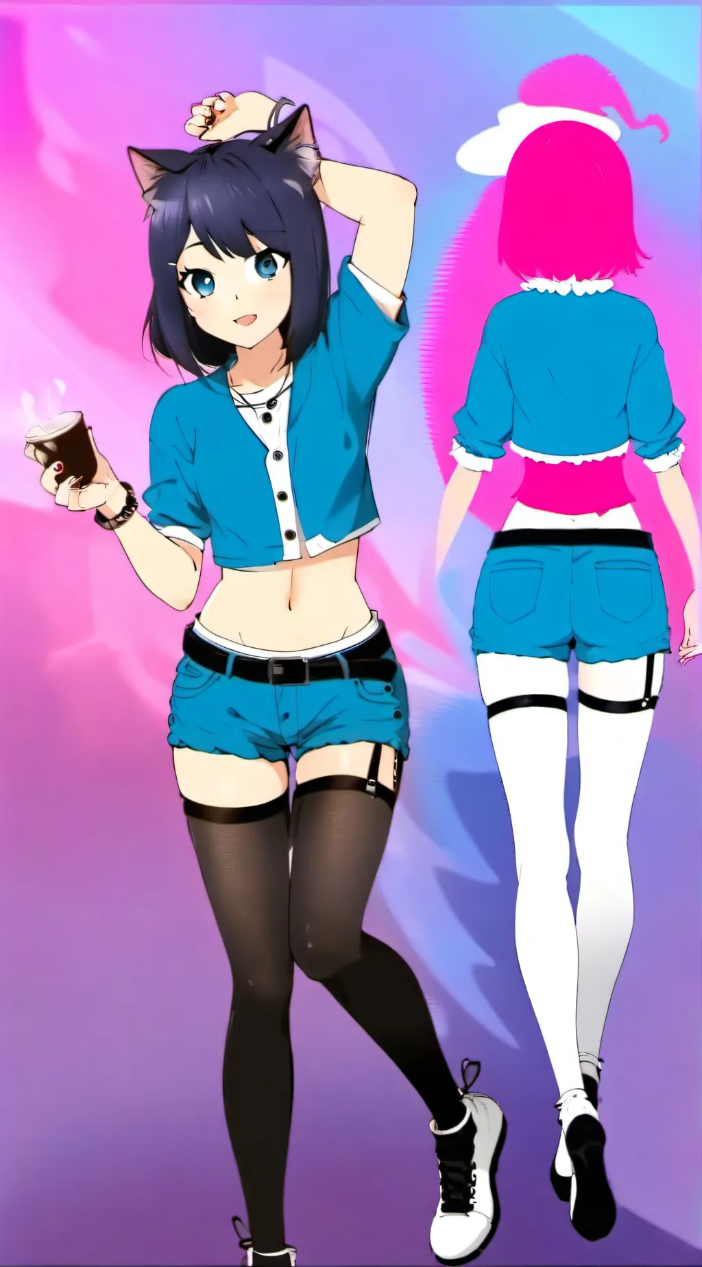 ai character: Marinette  background