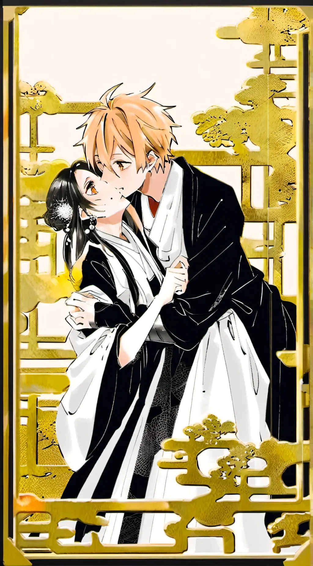 ai character: yuji and nobara  background