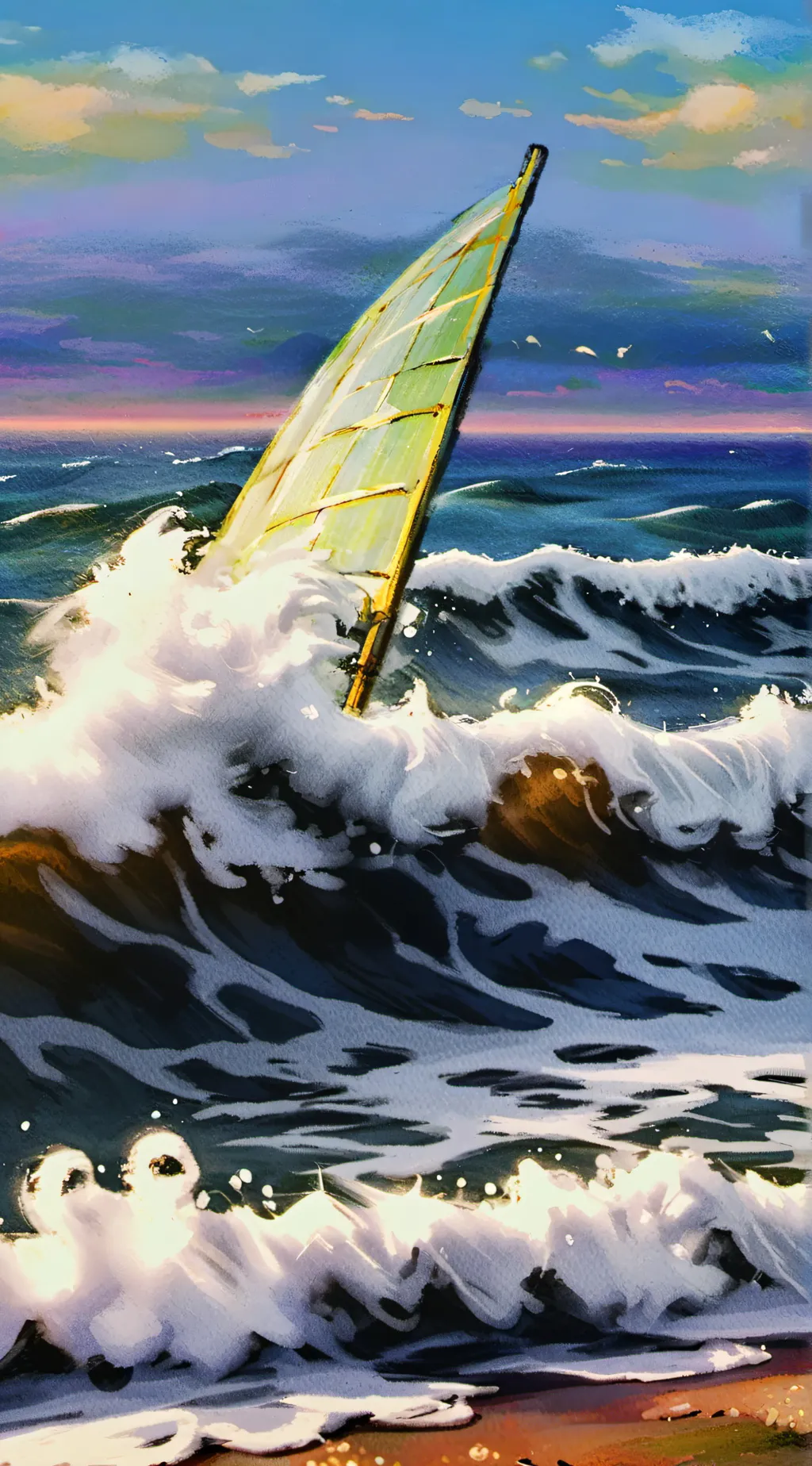 ai character: hh beech day background