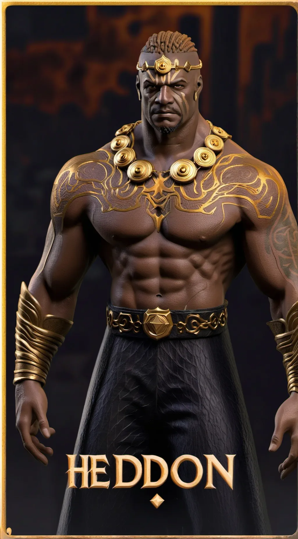 ai character: HEDDON background