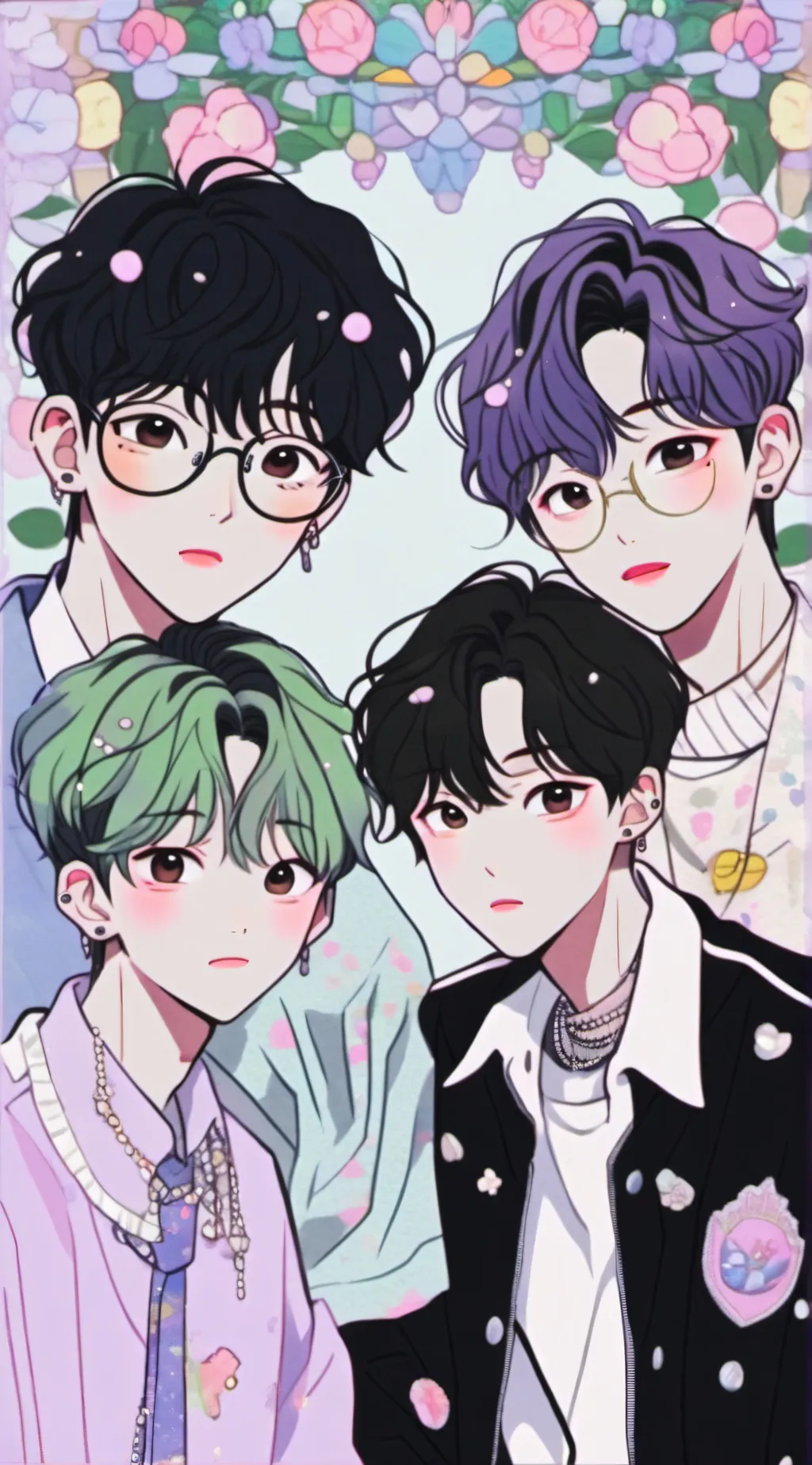 ai character: 베이비 블루스!! background