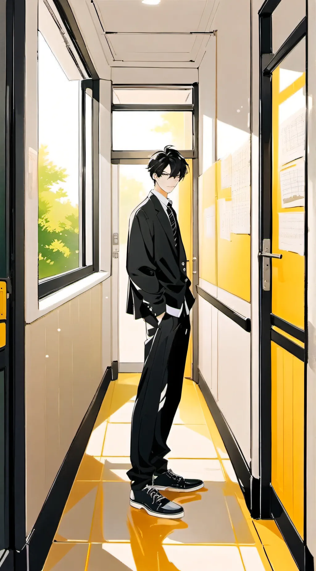 ai character: the quiet one background