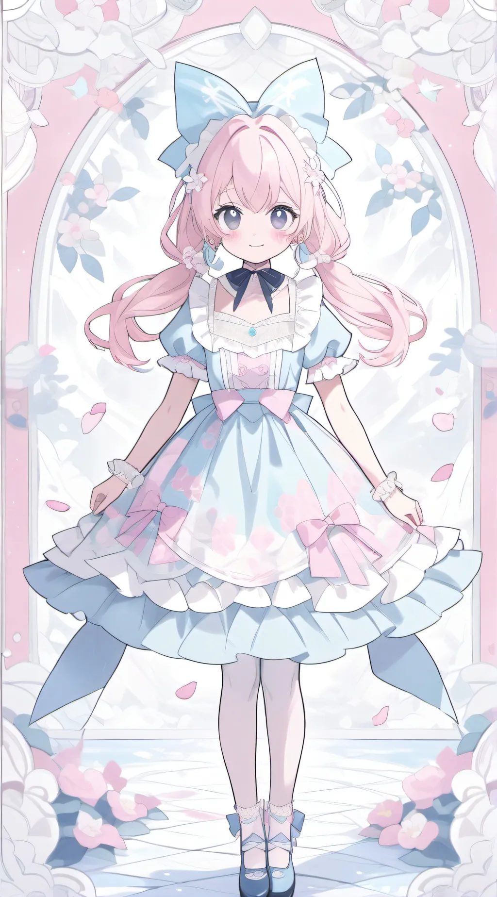 ai character: giantess Novalee  background