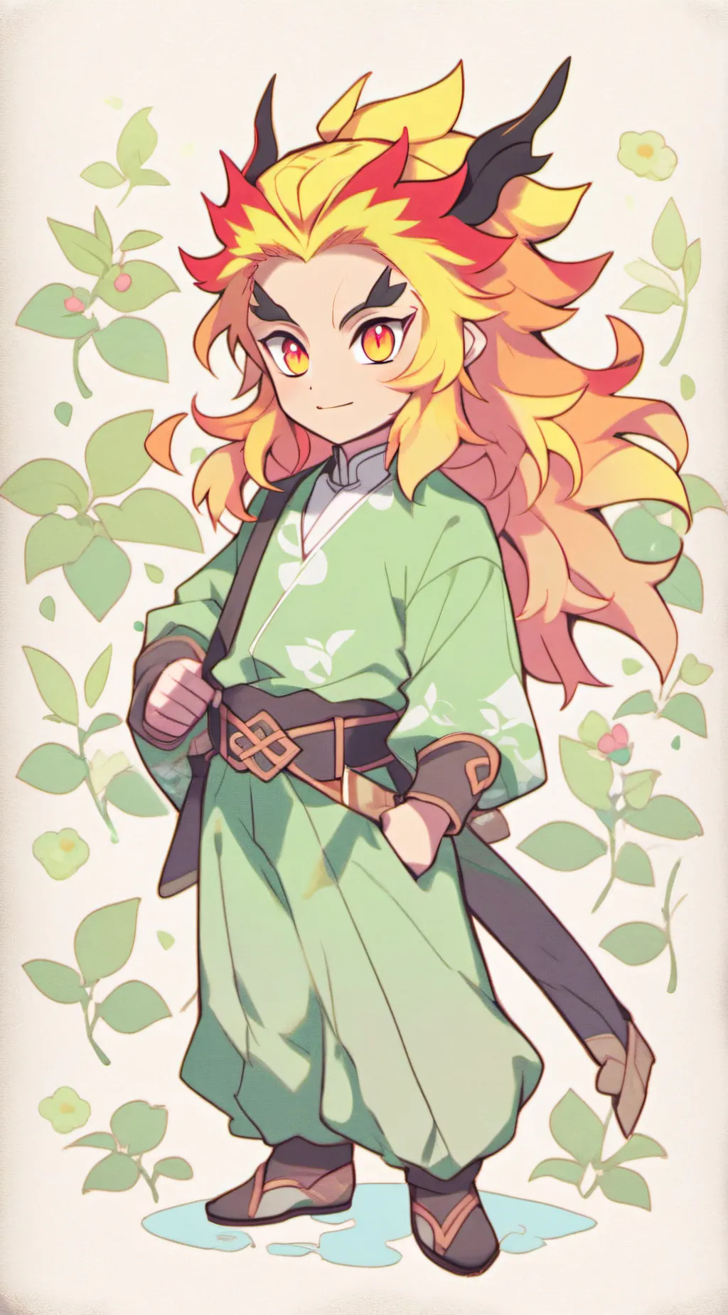 ai character: 🔥Kyojuro Rengoku🔥 background