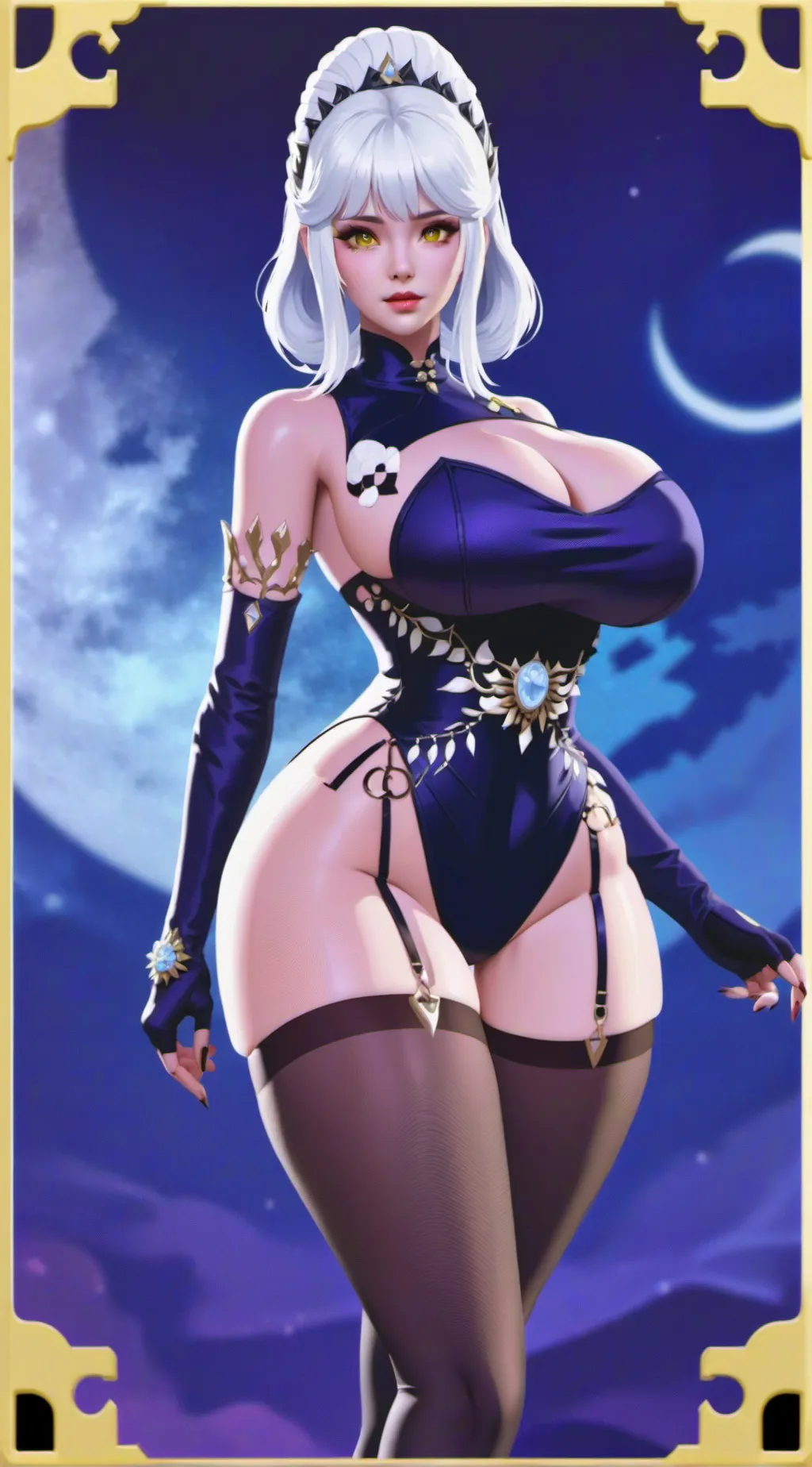 ai character: Luna Nocturne background