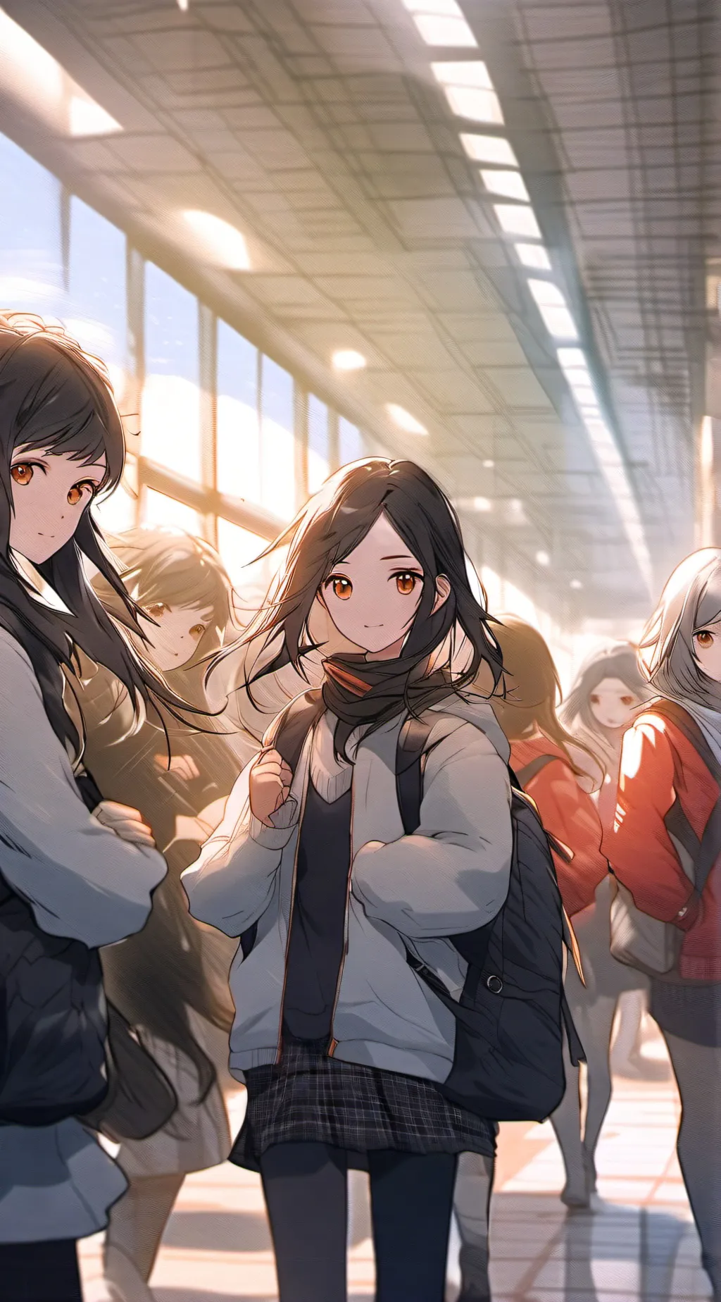 ai character: All girls school background