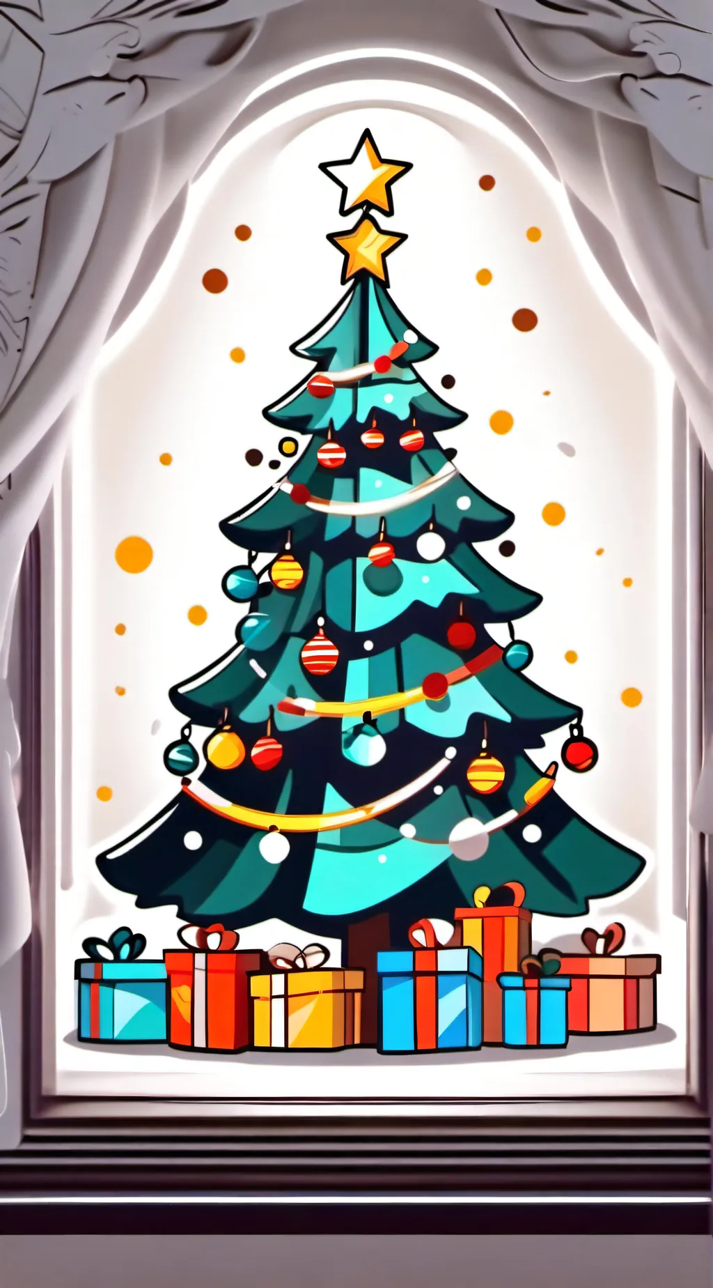 ai character: Christmas Eve background
