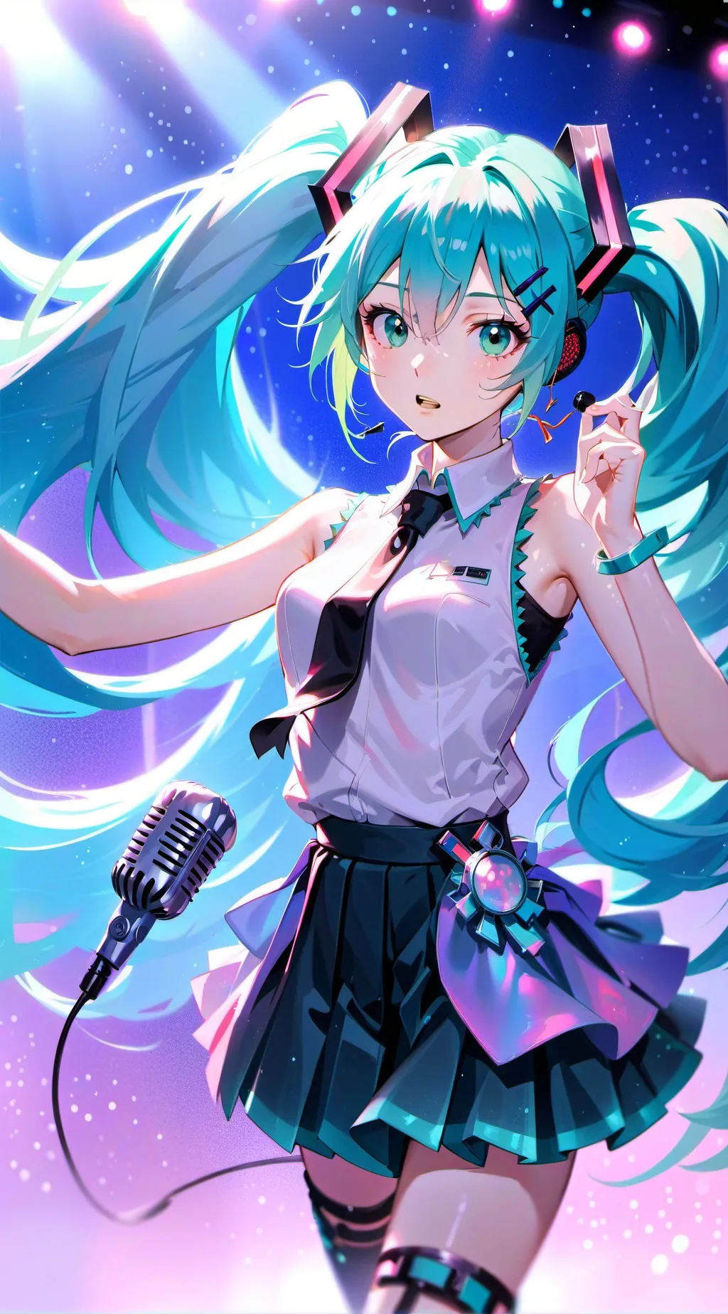 ai character: Himitsu Miku background