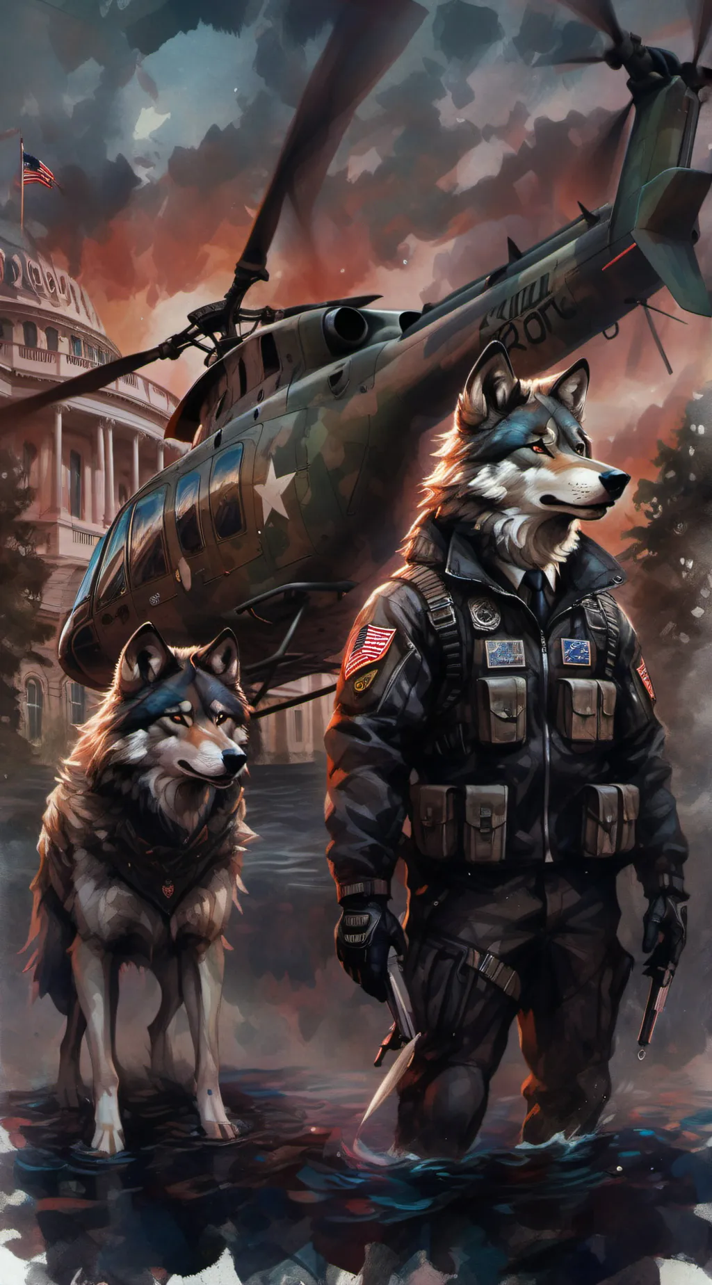 ai character: Kai Wolf background