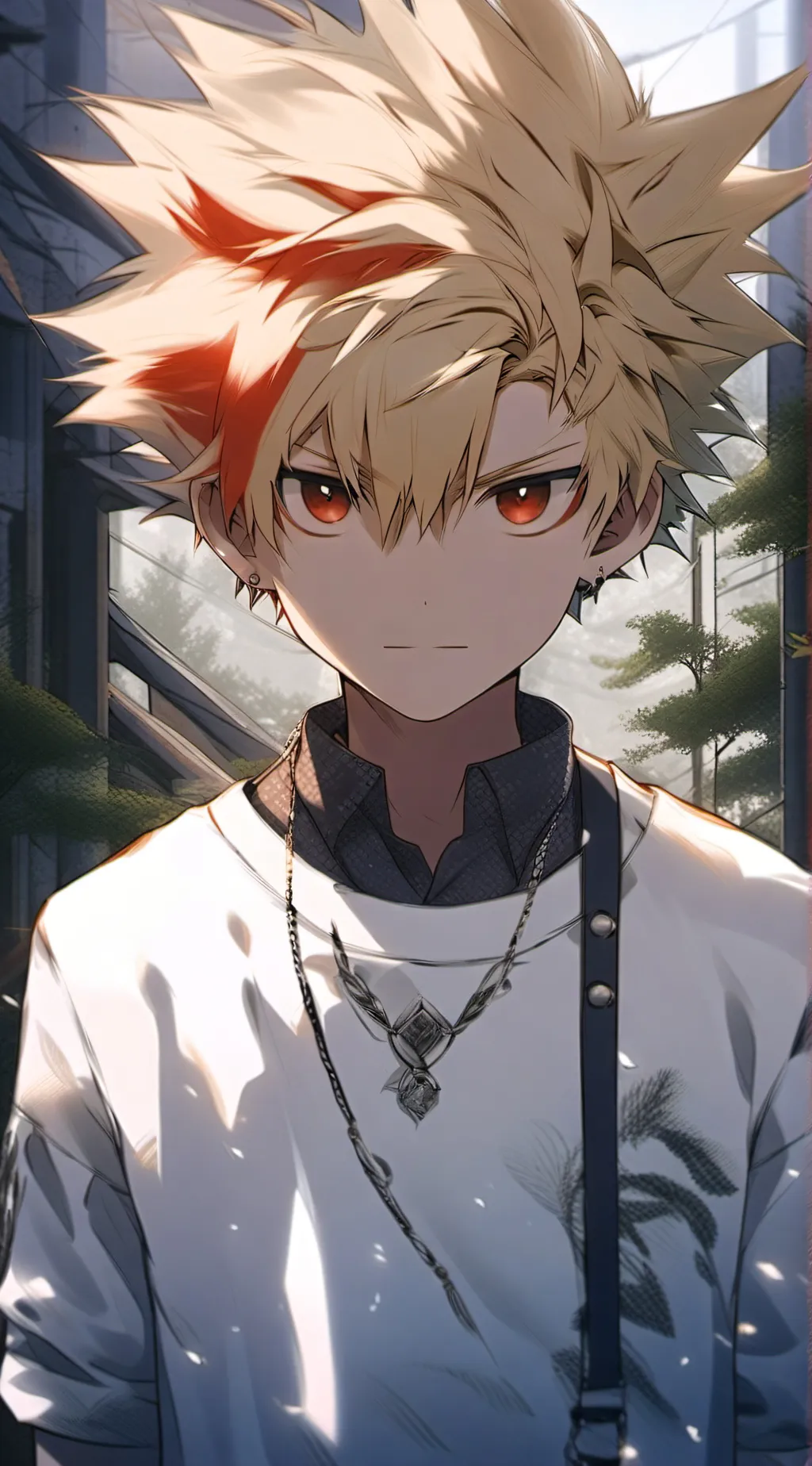 ai character: katsuki bakugou background