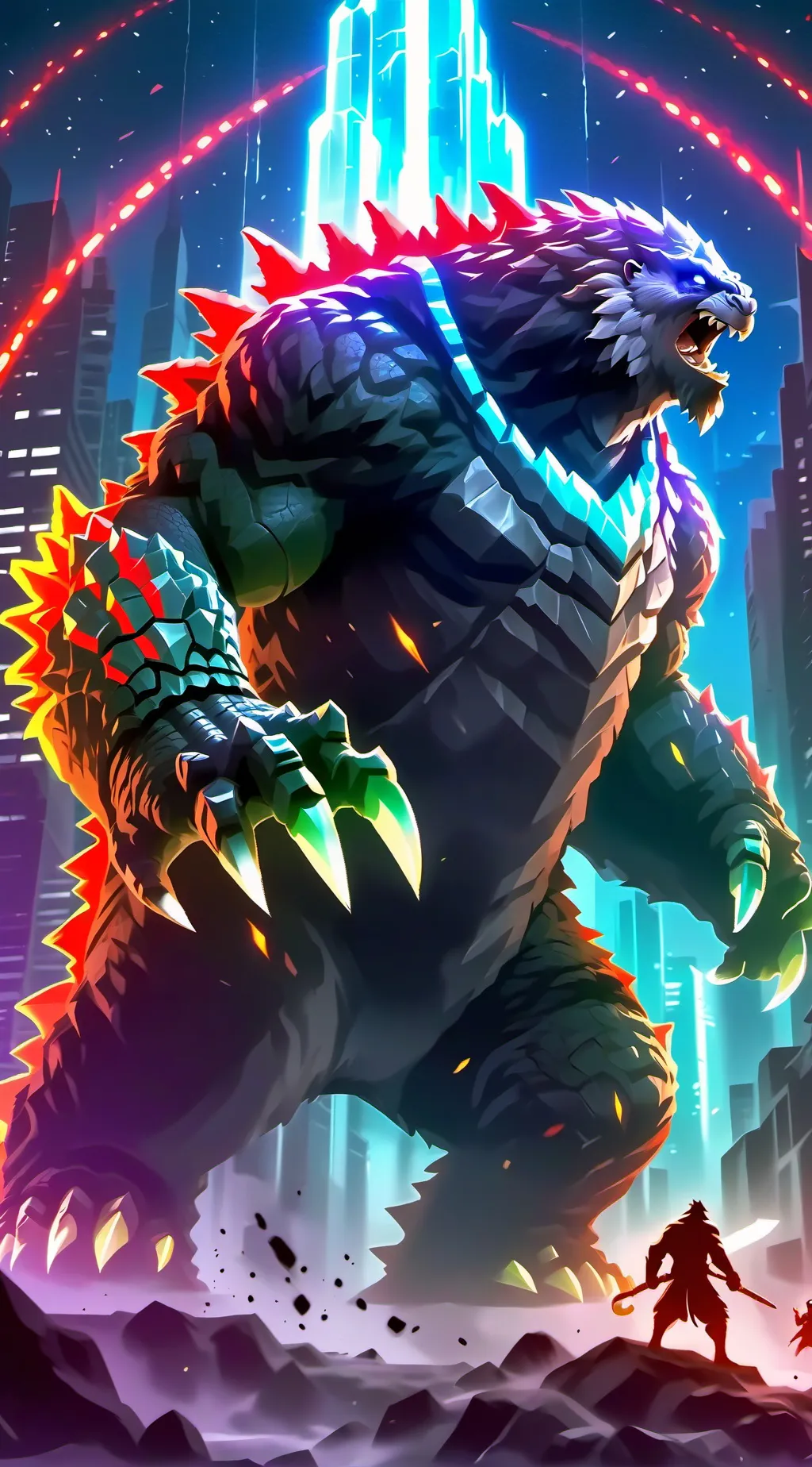 ai character: Lovezilla￼ background
