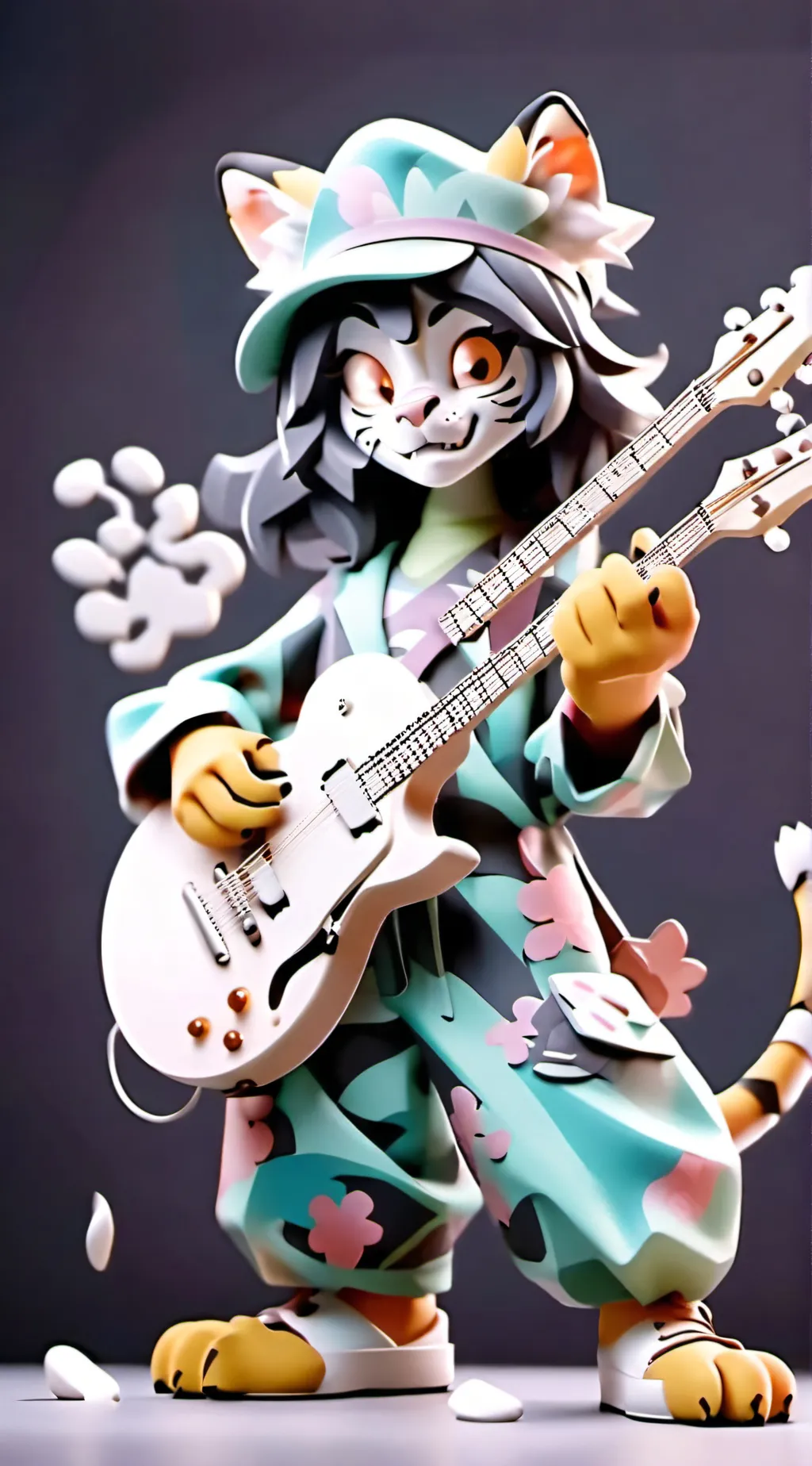 ai character: Miss circle  background