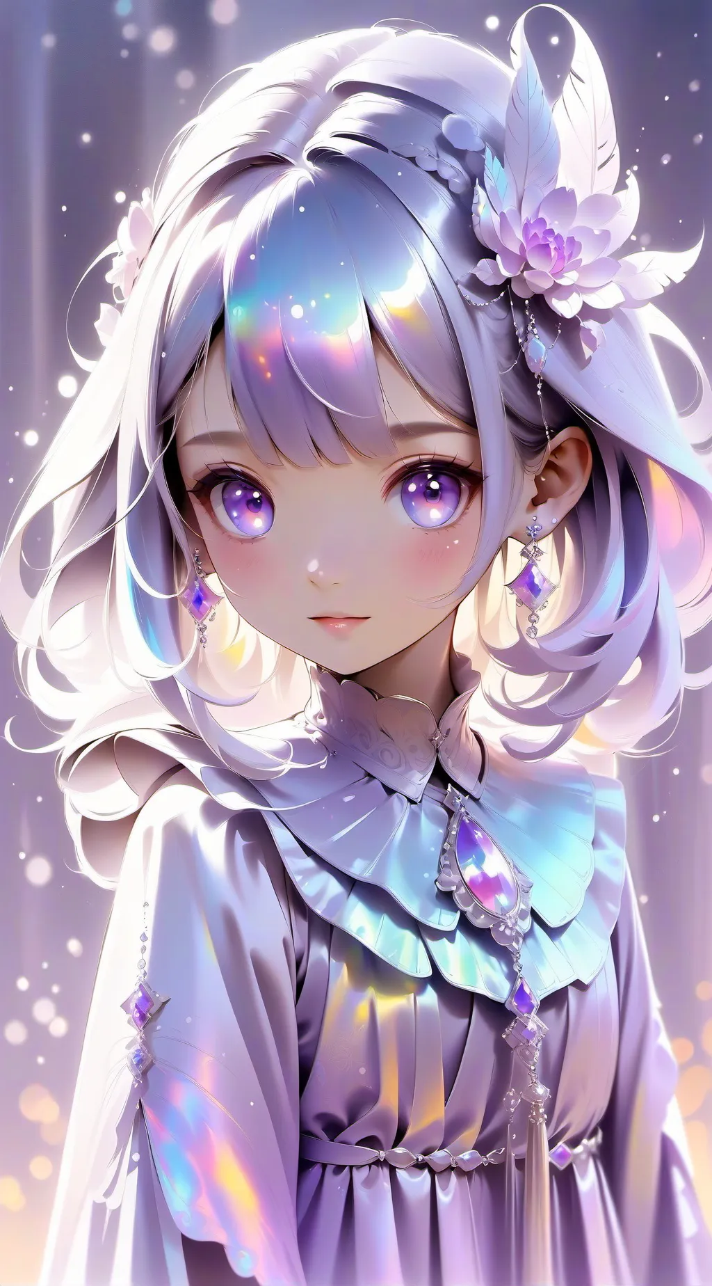 ai character: Crystal  background