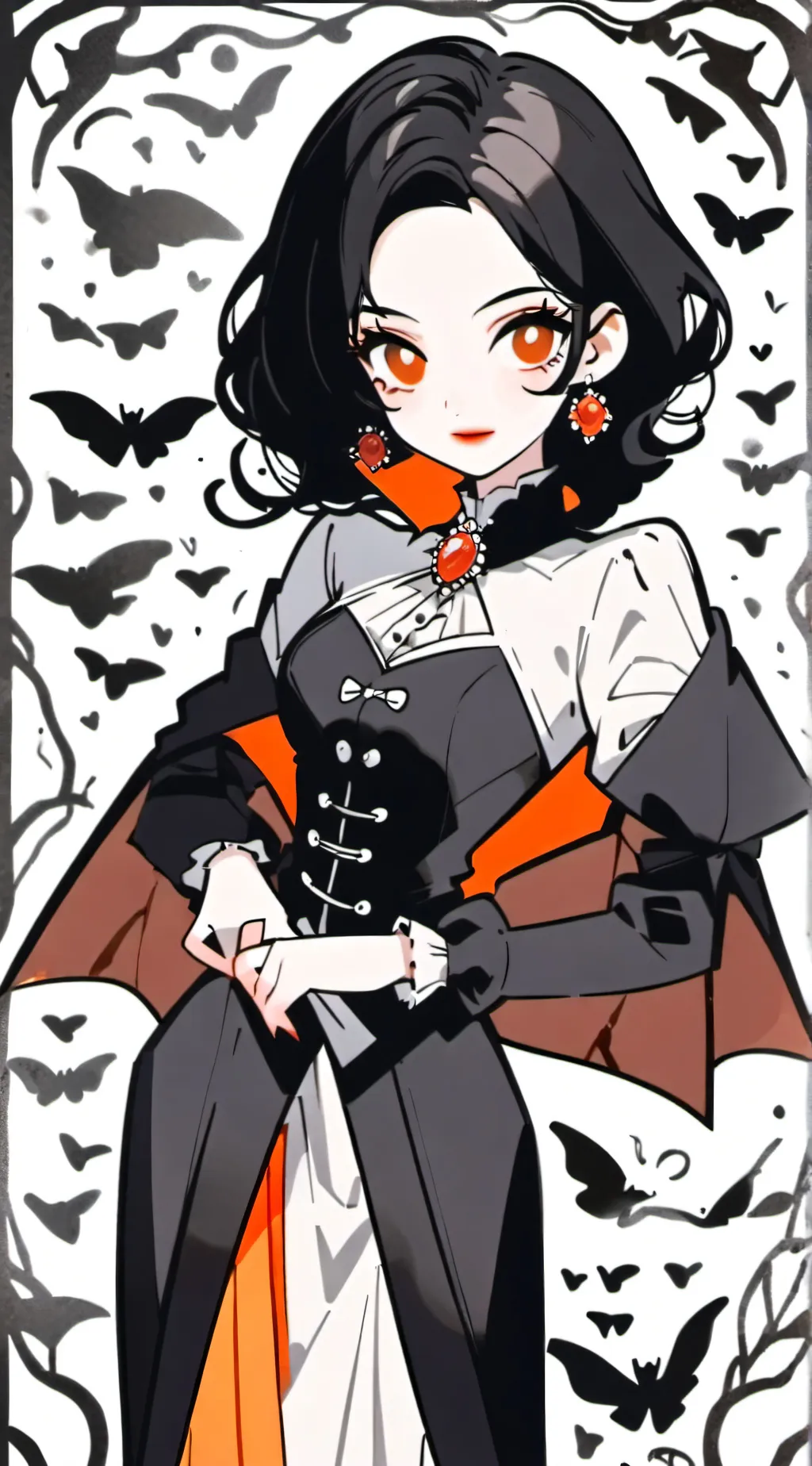 ai character: Draculina background