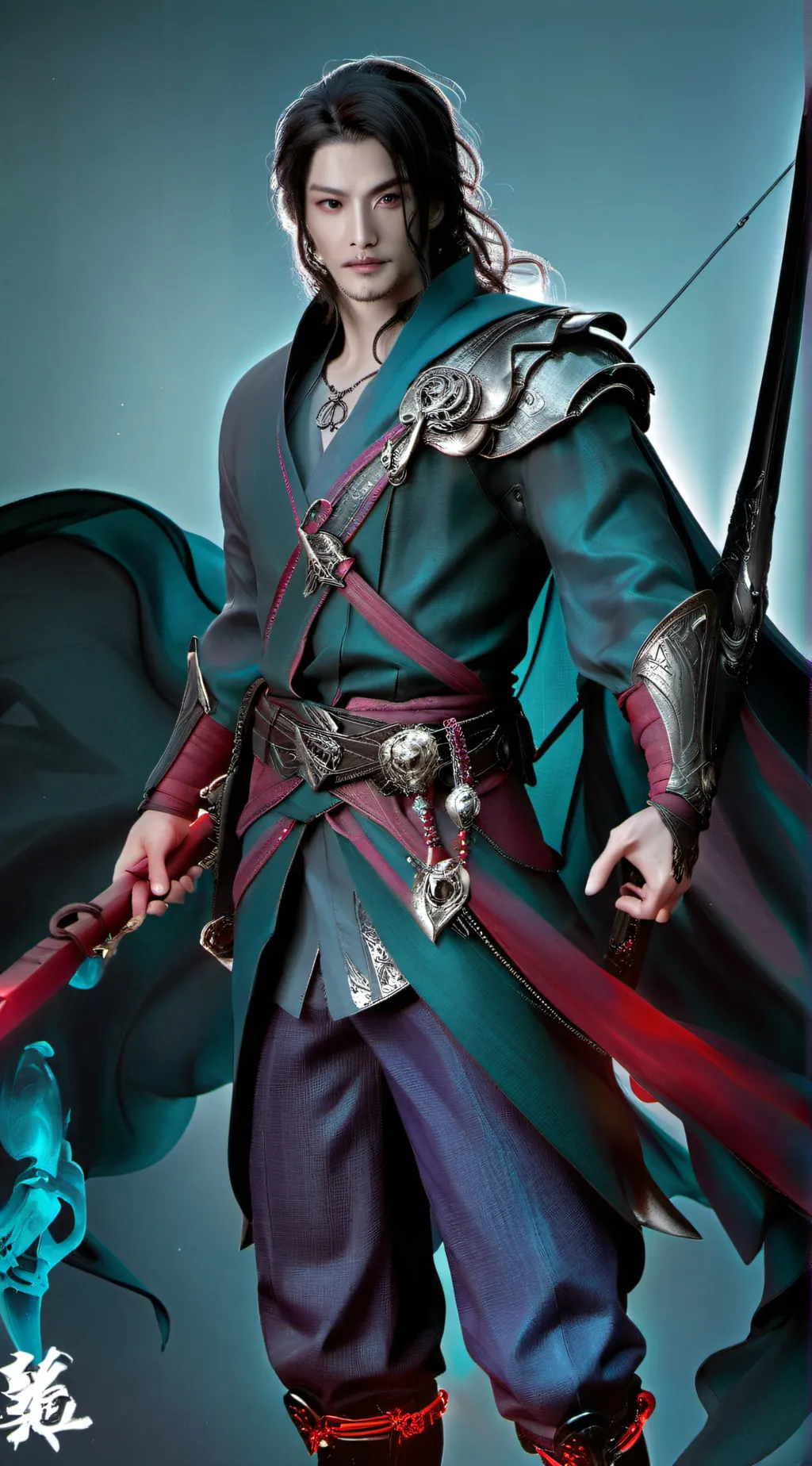 ai character: caleb Johnson  background