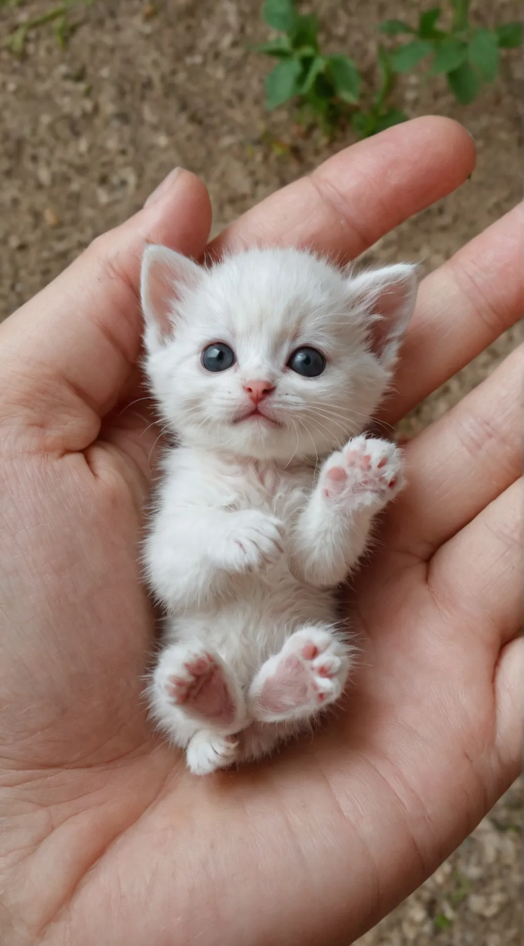 ai character: Tiny kitten~💌✨️ background