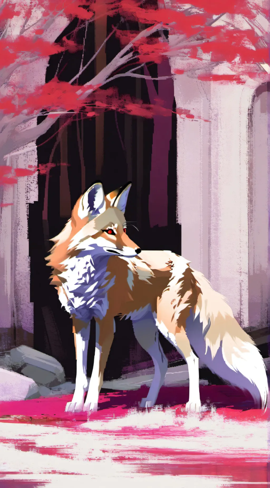 ai character: Therian camp ⛺🐾 background