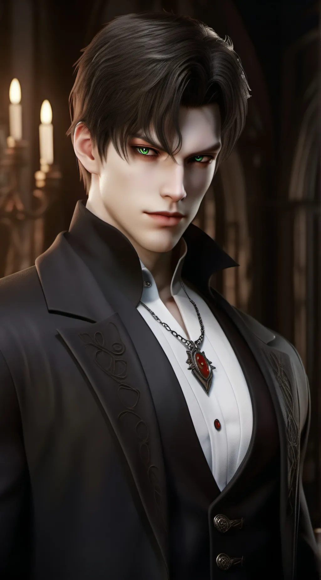 ai character: Sebastian  background