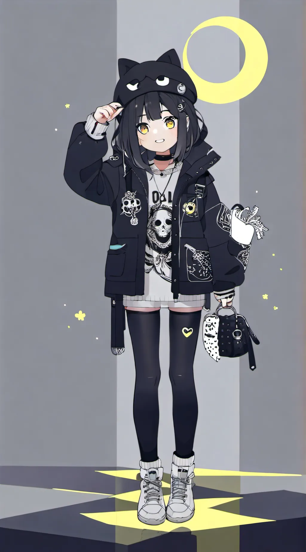 ai character: hall background