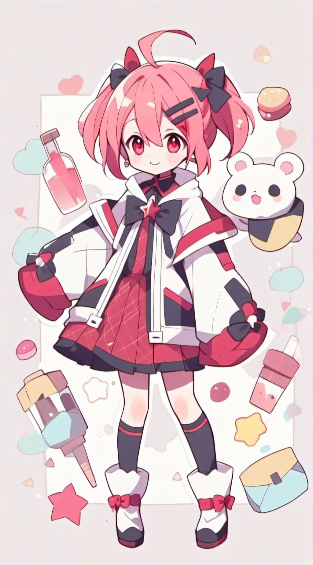 ai character: TETO!!! background