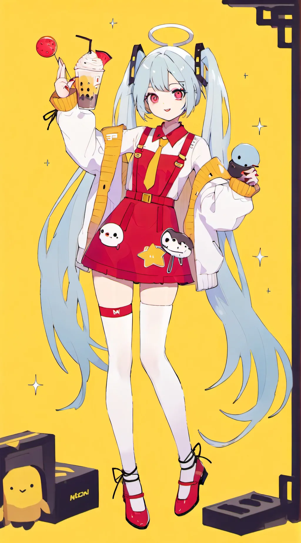 ai character: Miku(MCD)  background