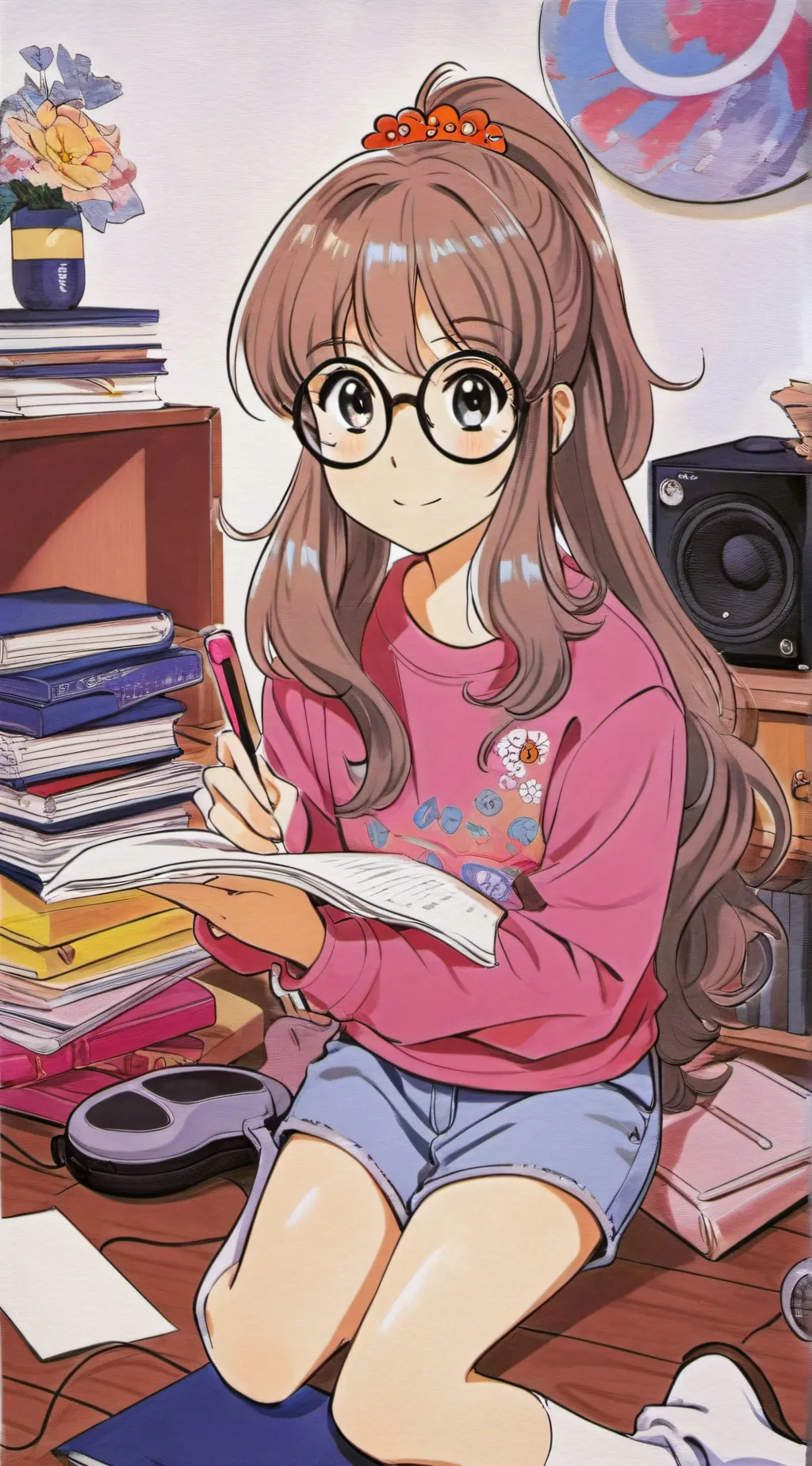 ai character: Crystal background