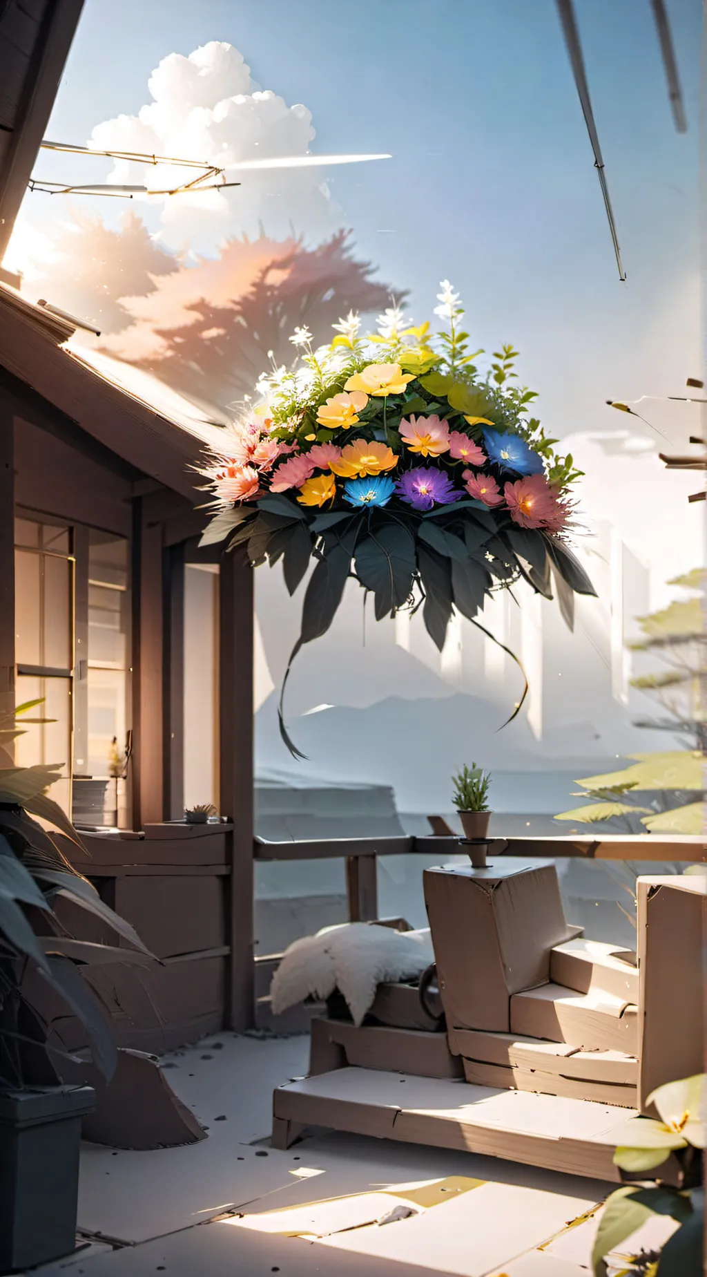 ai character: Dandys world background