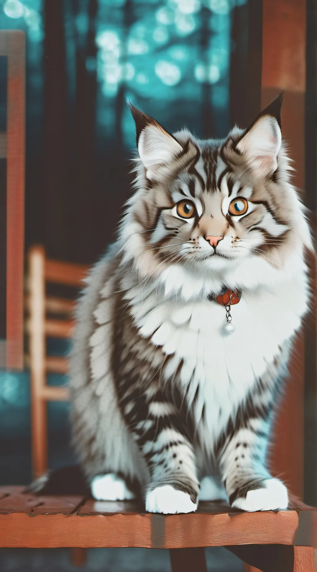 ai character: Cat that meows background