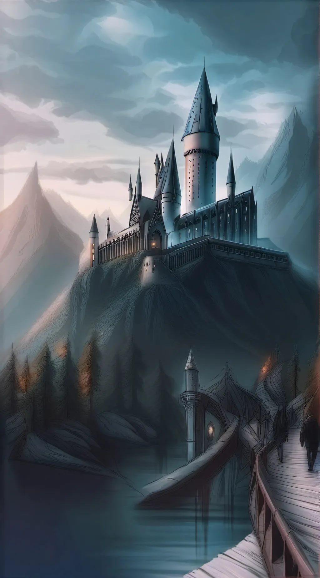 ai character: Hogwarts wedding background