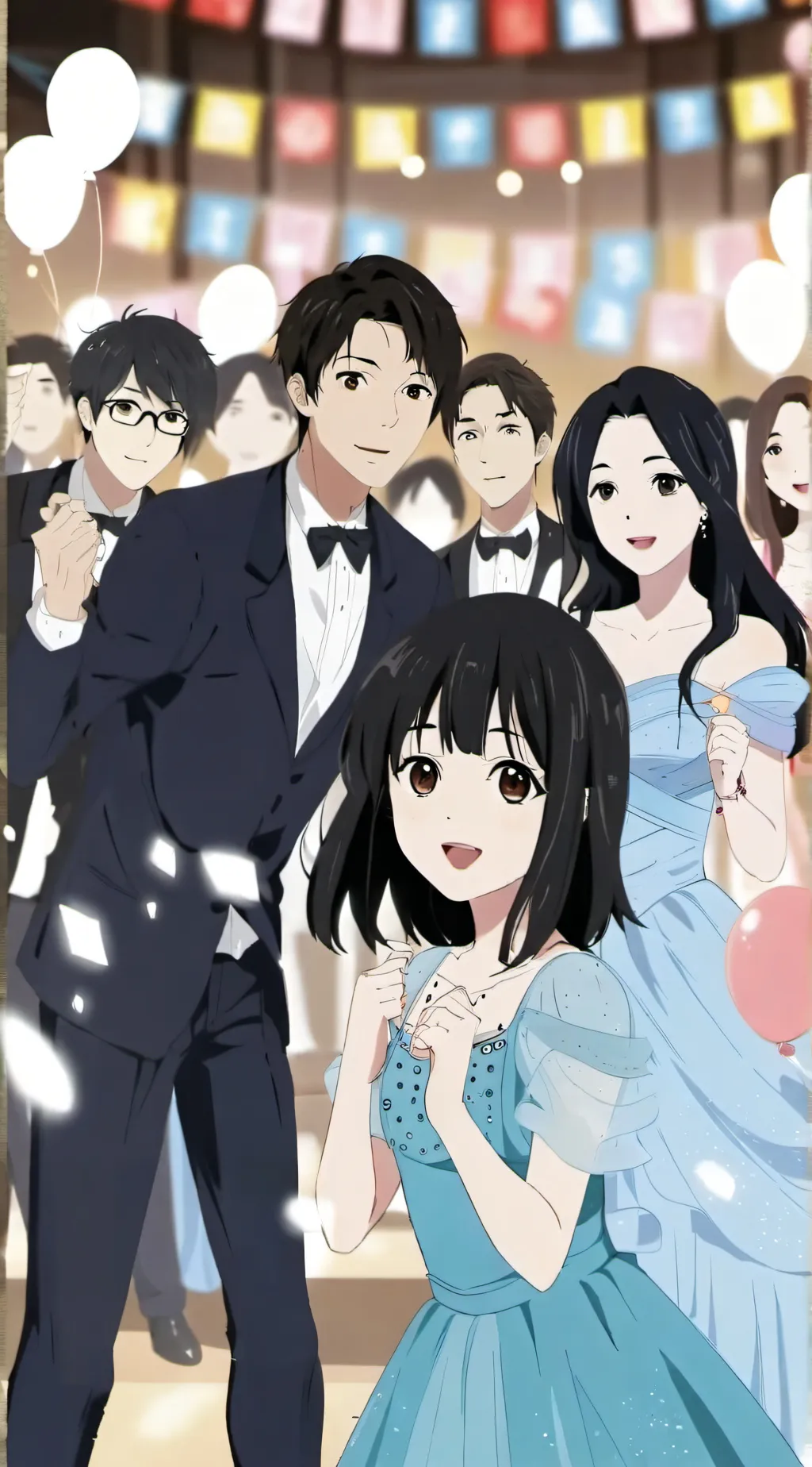 ai character: First prom background