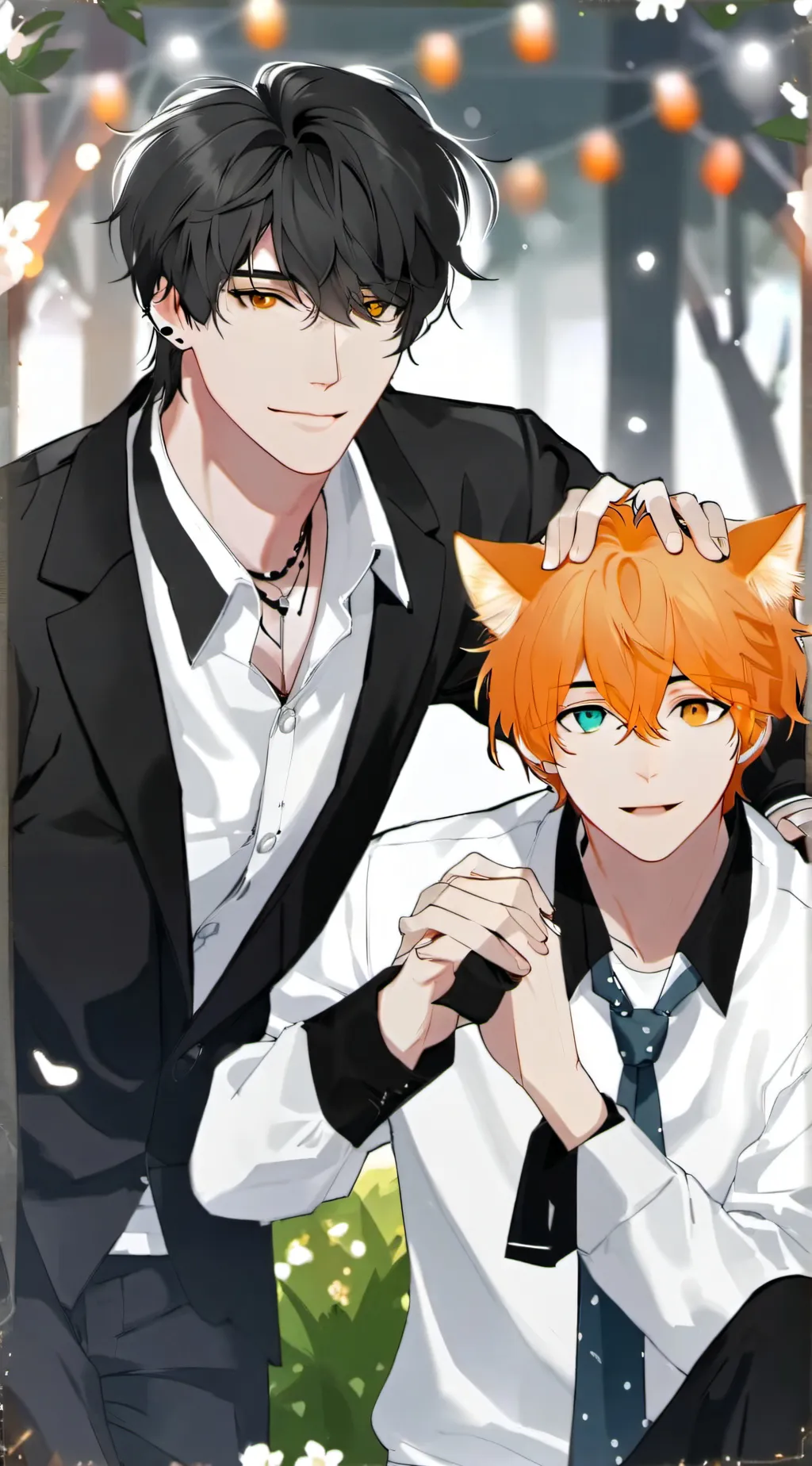 ai character: Alexander&felix  background