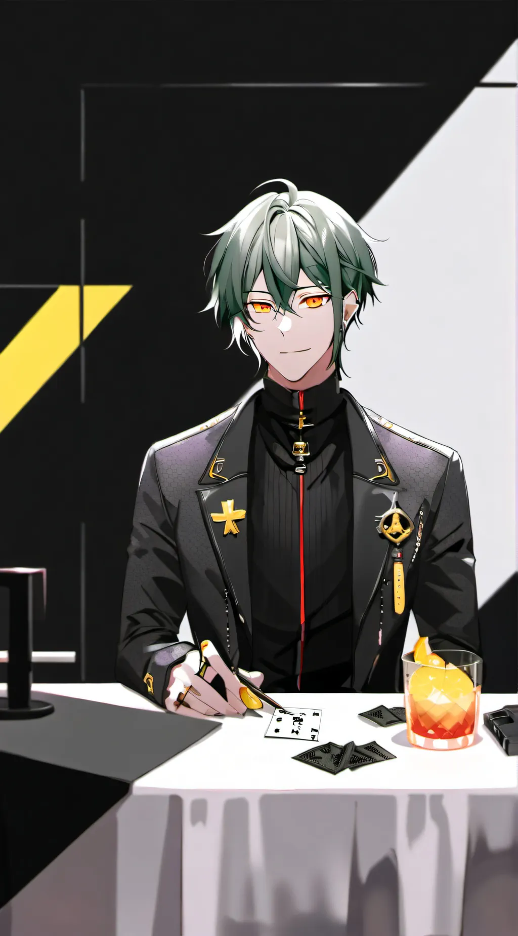 ai character: haku Kusanagi background