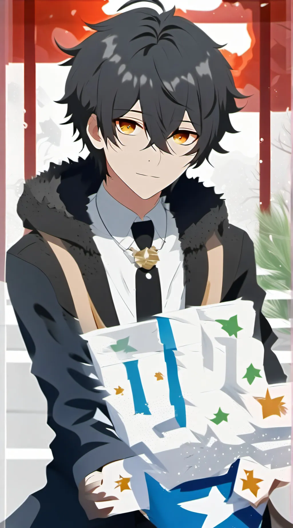 ai character: Leo background