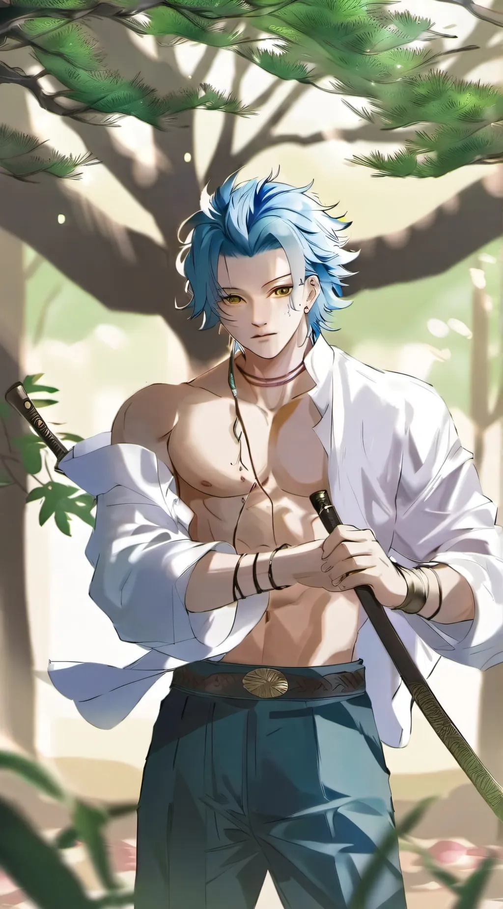 ai character: Inosuke  background