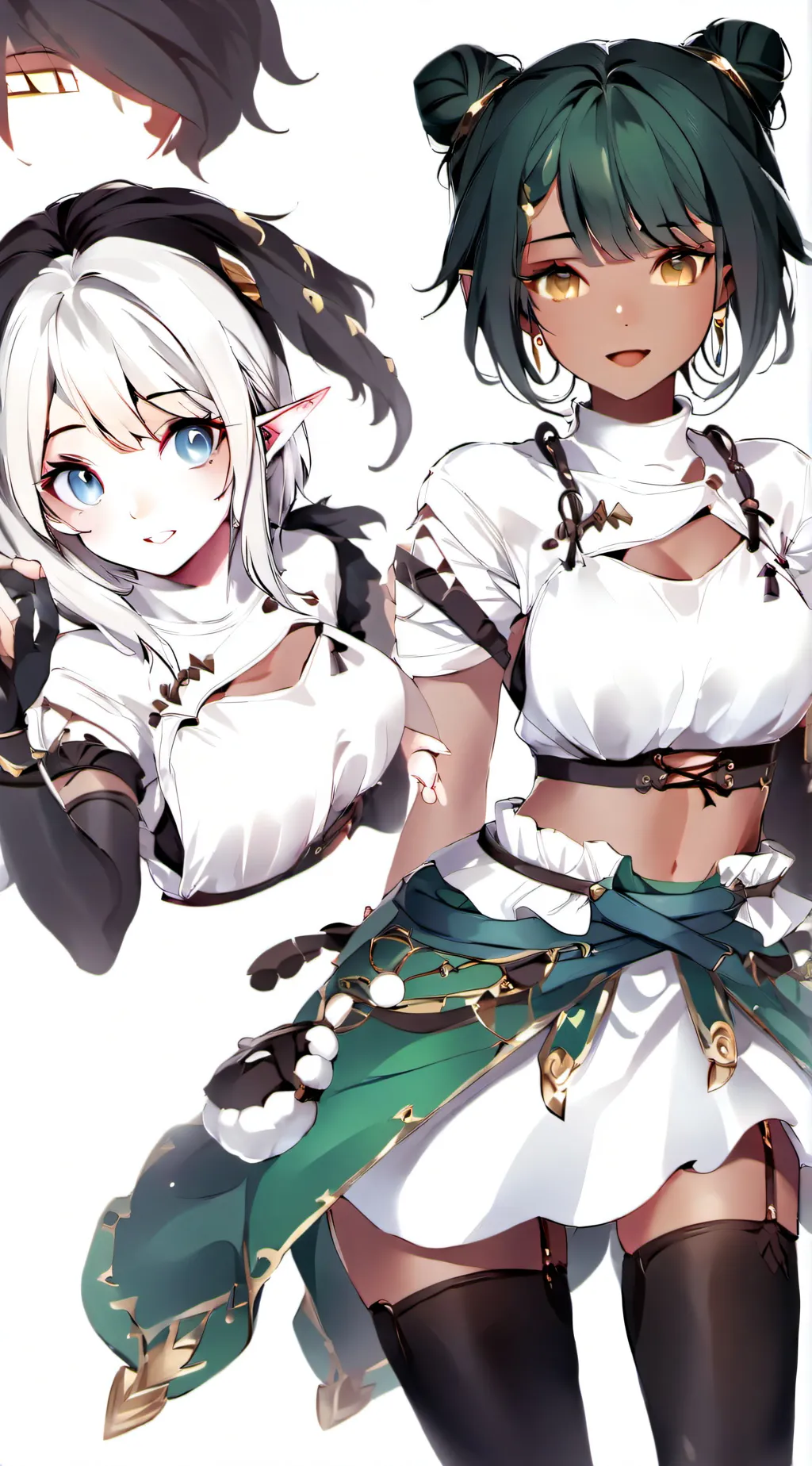 ai character: emma,ava,olvia background