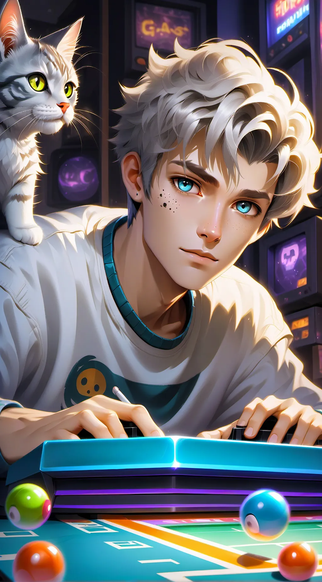 ai character: Pixelated Parker background