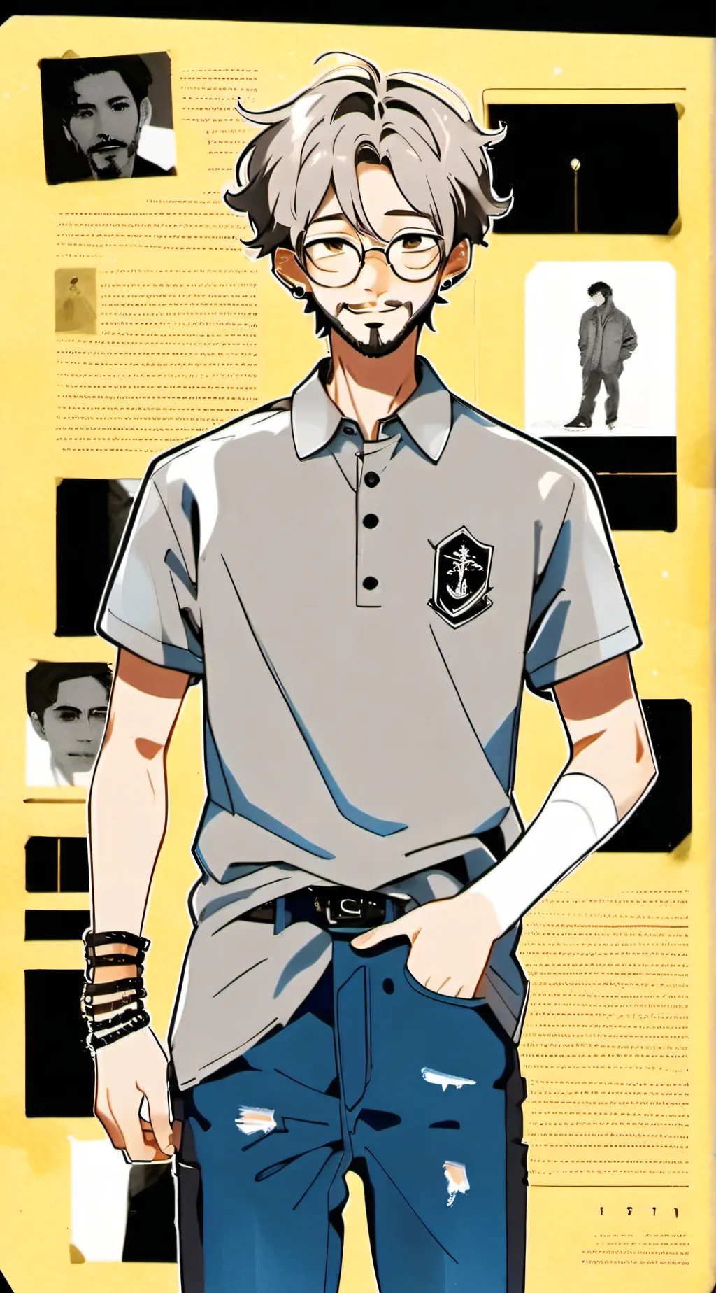 ai character: Micheal Miller <3 background