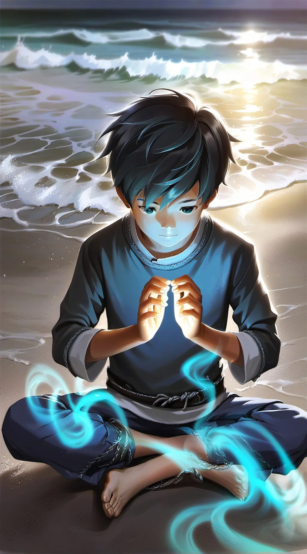 ai character: Life but you power background