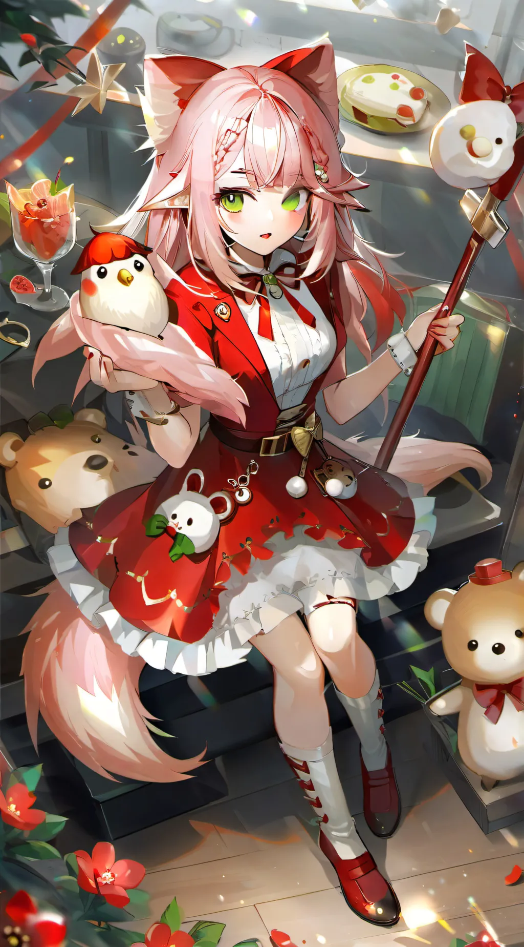 ai character: amy rose background