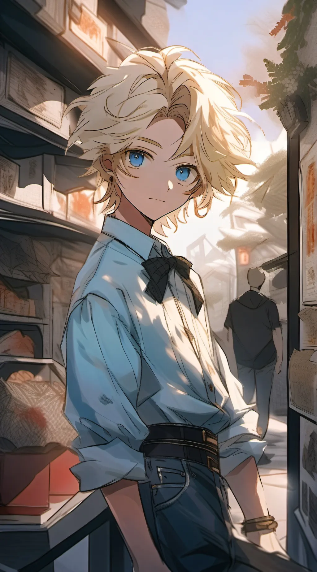 ai character: Micah x Mike  background